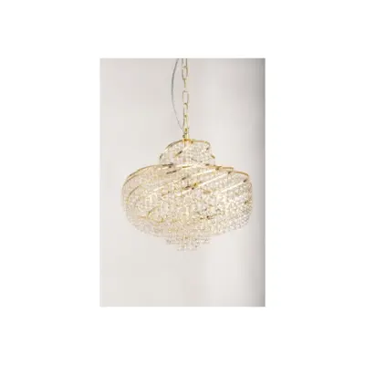 Kristallkrona Isabelle Guld 40cm