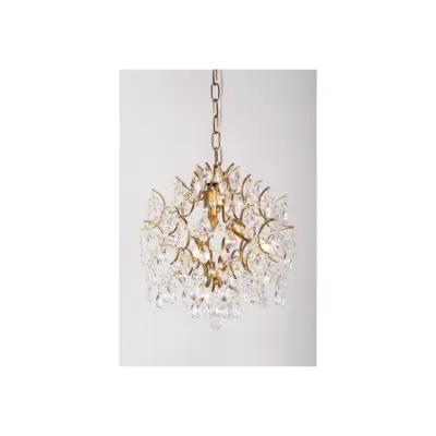 Kristallkrona Kate Borstad Mässing 34cm