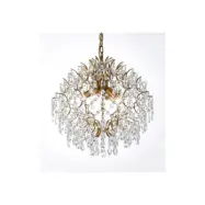 Kristallkrona Kate Borstad Mässing 48cm