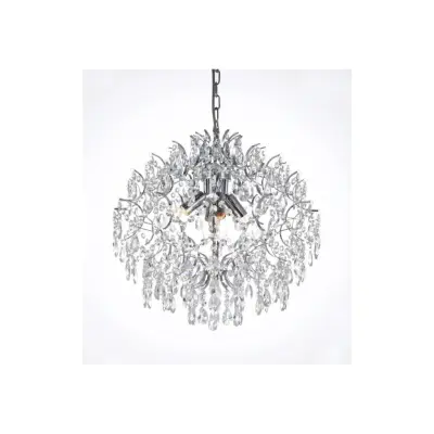 Kristallkrona Kate Krom 48cm