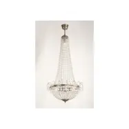 Kristallkrona Lang Antikmässing 47cm