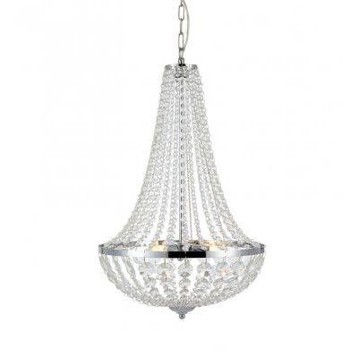 Kristallkrona Markslöjd Gränsö Krom 3L IP44