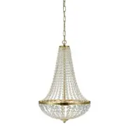 Kristallkrona Markslöjd Gränsö Mässing 2L 40 cm