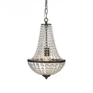 Kristallkrona Markslöjd Gränsö Svart 1L 30 cm