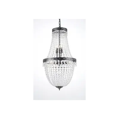 Kristallkrona Morsamt Stor Antiksilver 40cm