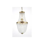 Kristallkrona Morsamt Stor Borstad Mässing 40cm