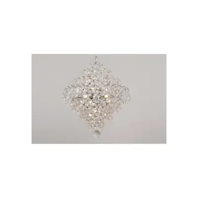 Kristallkrona Silvia Krom 40cm