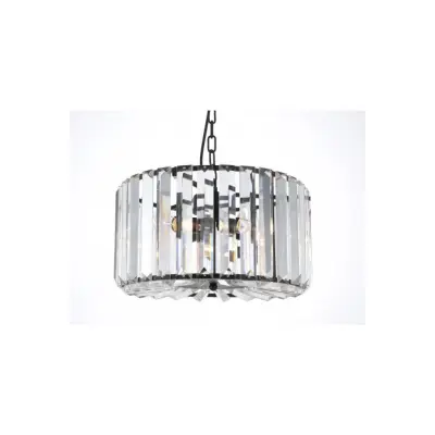 Kristallkrona Young Svartlackerad 38cm