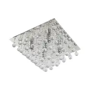 Lindby - Annica Square Plafond Chrome/Clear