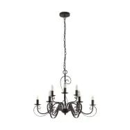 Lindby - Caleb 9 Ljuskrona Rust