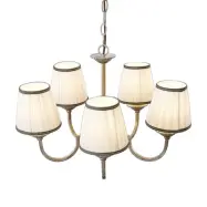 Lindby - Lumiel 5 Ljuskrona Cream/Antique Brass