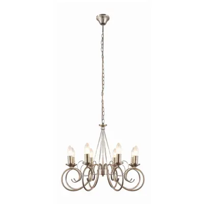 Lindby - Marnia 8 Ljuskrona Antique Brass