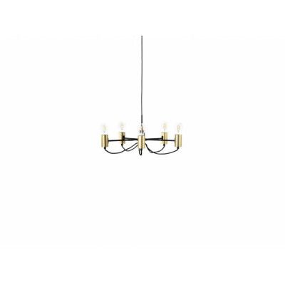 Lindby - Prospa 5 Ljuskrona Black/Brass