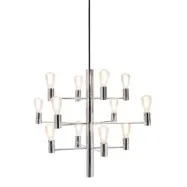 Manola 12 ljuskrona, krom 60cm
