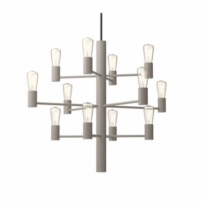 Manola 12 ljuskrona, mullvad 60cm