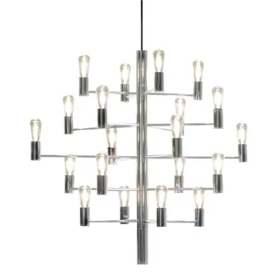 Manola 20 ljuskrona, krom 70cm