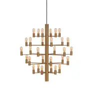 Manola 30 ljuskrona, satin/mässing