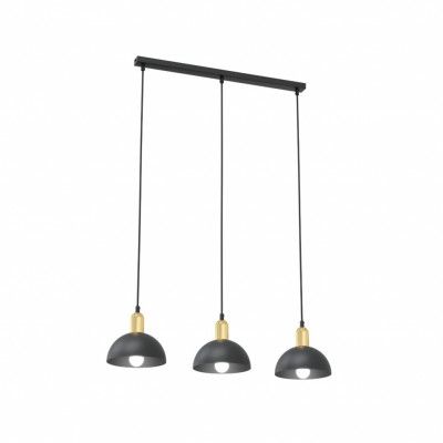 MOTO 3 Ljuskrona, Svart, guld