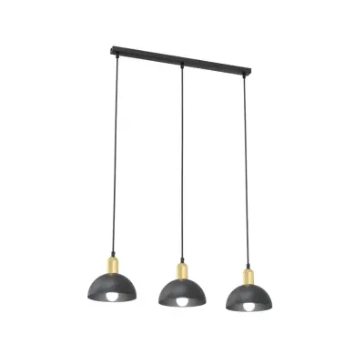 MOTO 3 Ljuskrona, Svart, guld