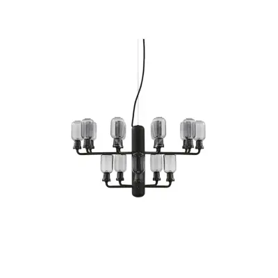 Normann Copenhagen - Amp Chandelier Small Smoke/Black