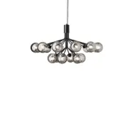 Nuura Aps - Apiales 18 Chandelier Satin Black/Optic SmokedNuura