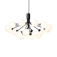 Nuura Aps - Apiales 18 Ljuskrona Satin Black/Opal WhiteNuura