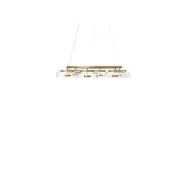 Nuura Aps - Blossi 6 ljuskrona, guld/klar, Ø 80 cm, 6 lamporNuura