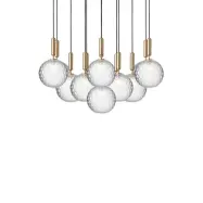 Nuura Aps - Miira 13 Ljuskrona Rock Grey/Optic ClearNuura