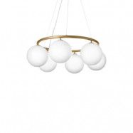 Nuura Aps - Miira 6 Circular Ljuskrona Brass/OpalNuura