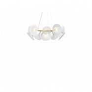 Nuura Aps - Petalii 10 Ljuskrona White/Polished BrassNuura