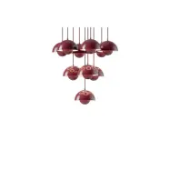 &Tradition - Flowerpot VP10 Ljuskrona Ø53 Dark Plum