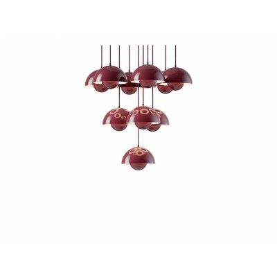 &Tradition - Flowerpot VP10 Ljuskrona Ø53 Dark Plum