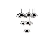 &Tradition - Flowerpot VP10 ljuskrona Ø53 krom