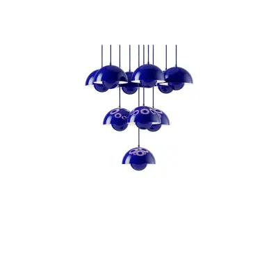 &Tradition - Flowerpot VP10 ljuskrona Ø53 skymningsblå