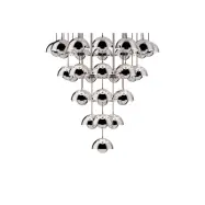 &Tradition - Flowerpot VP10 Ljuskrona Ø89 Chrome-Plated