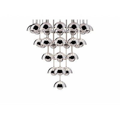 &Tradition - Flowerpot VP10 Ljuskrona Ø89 Chrome-Plated