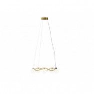 Rebello Decor - Circle of Life Ljuskrona V2 Ø65 Coated Brass/Opal White