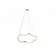 Rebello Decor - Circle of Life Ljuskrona V2 Ø91 Raw Brass/Opal White