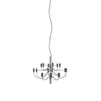 Sarfatti 2097/18 takkrona LED inkl. ljuskällor, Krom 69cm