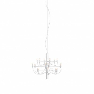 Sarfatti 2097/18 takkrona LED inkl. ljuskällor, Vit 69cm