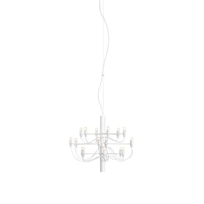 Sarfatti 2097/18 takkrona LED inkl. ljuskällor, Vit 69cm