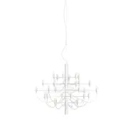 Sarfatti 2097/30 takkrona inkl. ljuskällor, Vit 88cm