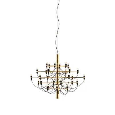 Sarfatti 2097/30 takkrona LED inkl. ljuskällor, Mässing 88cm