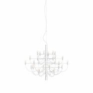 Sarfatti 2097/30 takkrona LED inkl. ljuskällor, Vit 88cm
