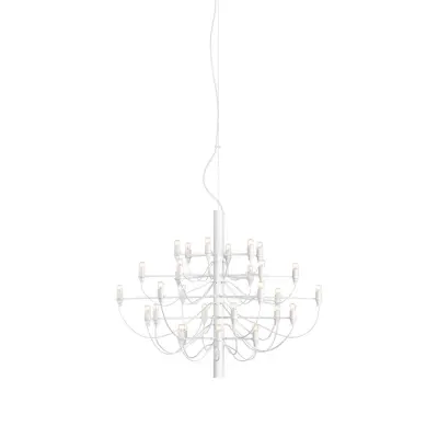 Sarfatti 2097/30 takkrona LED inkl. ljuskällor, Vit 88cm