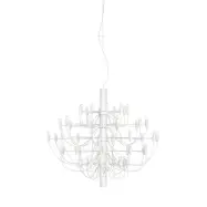 Sarfatti 2097/50 takkrona inkl. ljuskällor, Vit 100cm