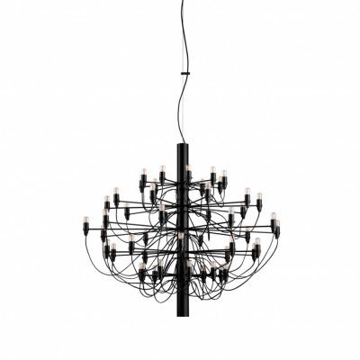 Sarfatti 2097/50 takkrona LED inkl. ljuskällor, Mattsvart 100cm