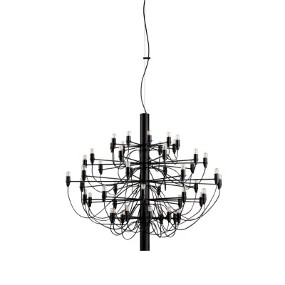 Sarfatti 2097/50 takkrona LED inkl. ljuskällor, Mattsvart 100cm