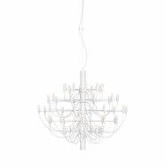 Sarfatti 2097/50 takkrona LED inkl. ljuskällor, Vit 100cm