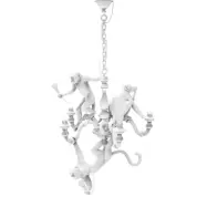 SELETTI - Monkey Chandelier Vit